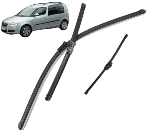 Scheibenwischerblätter-Set für vorne und hinten, für Skoda Roomster 2006-2013, Scheibenwischer