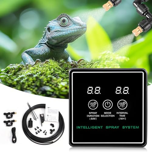Sistema de Pulverización, Sistema se Pulverización Sincronizado Del Tanque Rainforest Sistema de Riego Inteligente Para Todo Tipo de Humidificación de Reptiles Y Anfibios