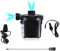 Electric Air Pump, portable quick fill AC/DC Inflator Deflator with 3 Nozzles 50W Quick Fill Electric Pump for Inflatable Air Mattress Pump Air Bed Pool Toy Raft Boat
