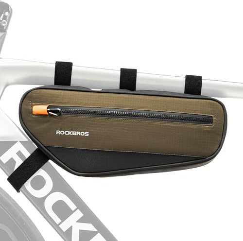 ROCKBROS Fahrradrahmentasche Dreiecktasche 1,7L, Fahrrad Oberrohrtasche Reflektierend für Mountainbike Rennrad Bikepacking Tasche