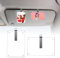 BLINGOOSE 2 Stück Auto Bilderrahmen Fotohalter Clip Sonnenblende Magnetischer Acryl Personalisiert Photo Frame Holders Anzeige Horizontal Vertikal Car Innenraum Zubehör 12cm × 8cm