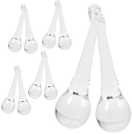 VANZACK 10stücke Kristall Für Kronleuchter Transparente Glasdekorationen Prismen Anhänger Für Hochzeiten Weihnachten Und Kreative Bastelprojekte