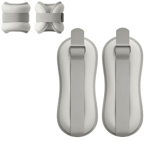 Poids pour Chevilles. 2 Poids pour Poignets et Chevilles, 0,3 kg/0,5 kg/0,75 kg/1 kg/1,5 kg. Poids pour Chevilles et Poignets avec Sangle Réglable pour Exercices à Domicile, Fitness et Rééducation.