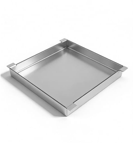GriHero Grillplatte Plancha 30x31cm, Universal Edelstahl für Gasgrill, Holzkohlegrill & Backofen kompatibel mit Enders SAN DIEGO NEXT 2, Weber, Landmann