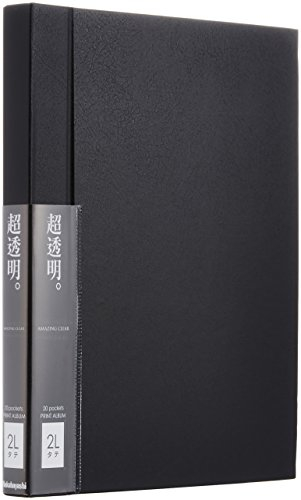 Nakabayashi highly transparent film pocket album 2L size for vertical black ho CX-2LS-D (japan import)