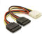 pjp electronics - Cavo adattatore da Molex a 2 SATA