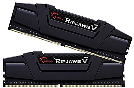G.SKILL Ripjaws V Series F4-3000C14D-16GVK 16 GB (8 GB x 2) DDR4 3000 MHz CL14 Memory Kit - Classic Black