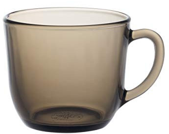 Duralex 4014CR06C0111 Lys Créole - Juego de 6 tazas de café (cristal, 220 ml), color marrón