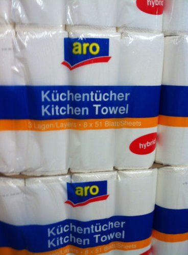 16 Rollen Küchenpapier Küchenrollen hochweiß 3-lagig Premium Qualität 51 Blatt