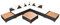 vidaXL Gartensofa 8-TLG. Poly Rattan Schwarz Sitzgruppe Lounge Gartenset Sofa