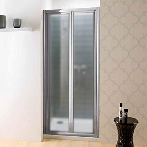 PORTA DOCCIA SOFFIETTO NICCHIA CRISTALLO SATINATO 6 MM ALLUMINIO SCORREVOLE SHOWERTECH (75 Cm.)