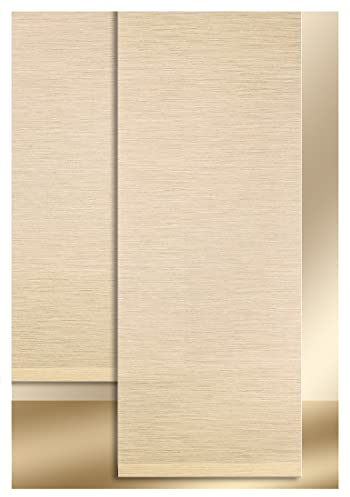 SeGaTeX home fashion Moderner Schiebevorhang Flächenvorhang Marian Paneele in Bambusstruktur beige 160 x 45 cm