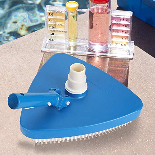 Swimming Pool Triangular Vacuum Head,Portable Weighted Triangular Suction Head Swimming Pool Vacuum Head Brush Cleaning Tool For Swimming Pools Fish Ponds Water Pools