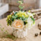 Fiori Artificiali con Vaso Ceramica, Composizioni Fiori Seta Mazzo Piante Finte da Interno Esterno, Fiori Finti Bouquet Fiori Secchi per Decorazioni Tavolo Casa Ufficio Matrimoni (Mix Color-1)