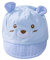 Carolilly Sonnenhut für Neugeborene, 0-3 Monate, Unisex, Sommermützen für Babys, weiche Baumwollmütze, blau, 38 cm