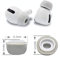 Zotech Memory Foam Ear Tips (Small, Gray) for Apple Airpods Pro - 2 Pairs, Durable, Soft, Comfortable, 1-Year Warranty