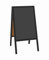 Kundenstopper 118 x 61 cm wetterfest lackiert - Holztafel mit ABS Kreidetafel mit Kreidemarker Schwarz