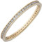 Jobo Damen-Ring schmal aus 8 Karat 333 Gold mit Zirkonia rundum Größe 56