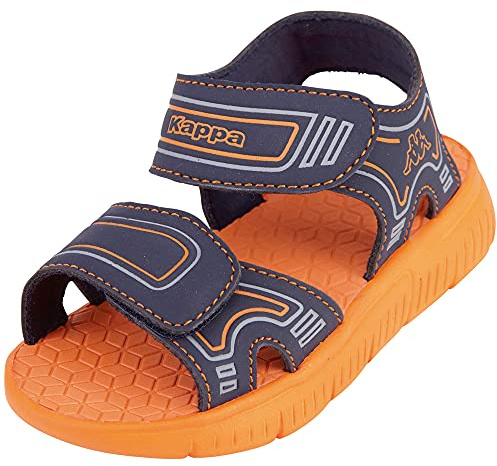 Kappa Unisex Kinder Kaleo K Sandale,Navy/Orange,25 EU
