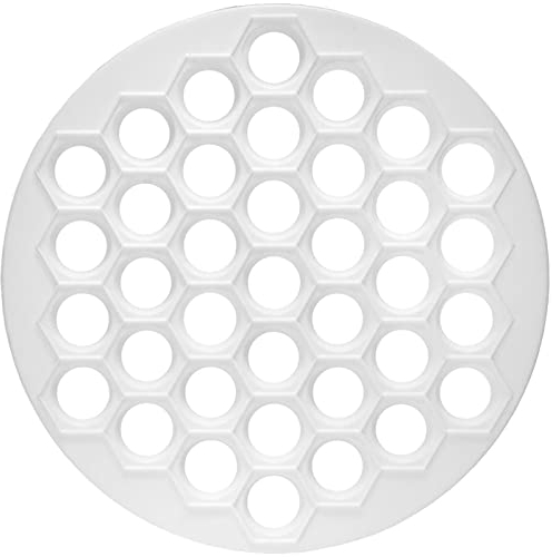Teigtaschenform Pelmeni 37 Löcher Ravioliformer Dumpling Ausstechform Pelmeniza Kunststoff Gefüllte Teigtaschen Knödel Ravioli Manti Kalibi Maultaschen Maker Teigform Pelmenniza