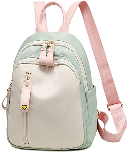 zhongningyifeng Rucksack für Damen Klein, Mini Nylon Reiserucksack Geldbörse, Umhängetasche Niedlich Leicht für Mädchen