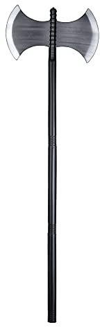 KING OF HALLOWEEN.DE Kunststoff-Axt schwarz Silber 106cm