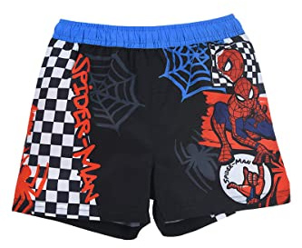Spiderman Badeshort Badehose Schwimmhose Schwimmshorts Jungen (Blau 98)