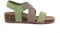 BioNatura donna, 12A998-I-NABLIM, pelle nabuk, lime, fasce elastiche, sandalo donna, altezza tacco 40 mm (numeric_41)