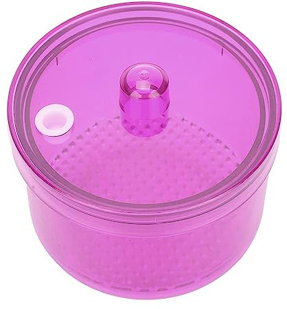 Limpiador de Fresas Dentales Caja de Remojo de Fresas, Limpiador de Fresas Dentales Caja de Remojo de Limpieza de Fresas Dentales Caja Redonda Suministros Dentales para Limpieza