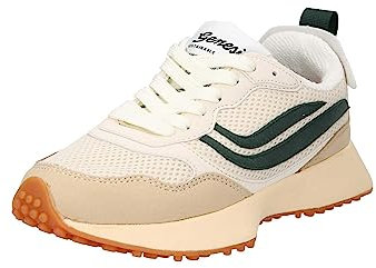 GENESIS Damen Sneaker Low Marathon weiß/Sand/smaragd 42