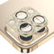 Fewdew Kameraschutz für iPhone 15 Pro/iPhone 15 Pro Max,9H Gehärtetem Glas [HD-Klarheit] [Anti Kratzen]Kamera Schutzfolie,Metallring Kamera Panzerglas für iPhone 15 Pro/iPhone 15 Pro Max(Gold Glitzer)
