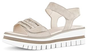 Gabor Damen Riemchensandalen, Frauen Sandalen,Best Fitting,offene Schuhe,Strandschuhe,Sandaletten,Sommersandalen,Desert/Puder,38.5 EU / 5.5 UK