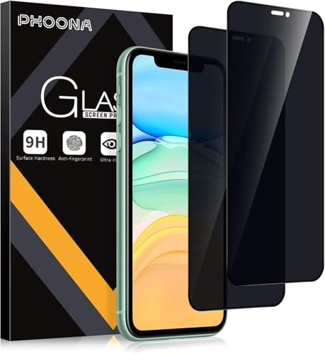 Phoona Sichtschutz Schutzfolie für Samsung Galaxy S21 FE 5G,[2 Stück] Anti Spy Displayschutzfolie, Privatsphäre Sichtschutzfolie 9H Härte Gehärtetes Glas Blasenfrei Privacy Folie