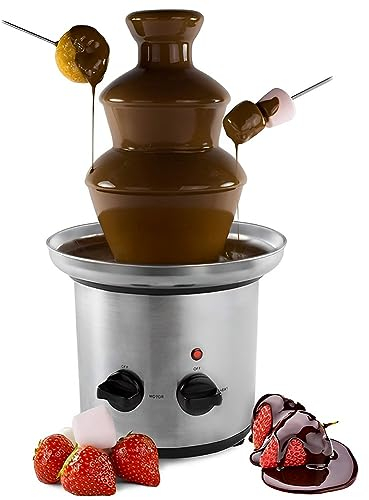 Commercial Machine,Commercial Chocolate Fountain, 4 Tier Hot Chocolate Fondue Waterfall Machine, Large Capacity Party Dip & Share Machine for Chocolate Melting, for Wedding Family
