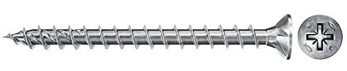 Fischer 200x Power-Fast II FPF II CZF 5 x 30 mm BC Senkkopf mit Kreuzschlitz PZ2 Vollgewinde galvanisch verzinkt blau passiviert - 670392