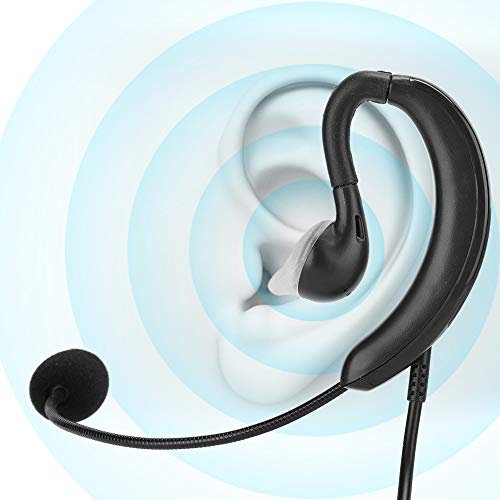 Yctze Ear-Hook USB Headset, Single-Sided with Microphone, Perfect for Skype, QQ, MSN, Gaming, Laptop and PC, Compact and Wired for Call Center and Cordless Phone Use