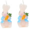 Cabilock 2St festlich plastiktisch ewa kerzen geschke Tischdekoration kerzen an plasure Kerze geschenk Kerze Hase Kaninchen-Kerzendekor Hase Kerze kreative Kerze schmücken
