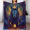 PAZZK Wolf-Überwurfdecke Für Bett, Sofa, Couch, Flannel-Druck Decke, 3D- -Muster, Fleece-Decke, Raumdekoration, Plüschdecke,（150×200cm）