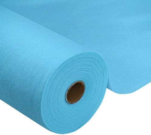 Tischdeckenrolle,Hellblau,1.18 x 25m,1 Rolle Tischdecke,Einweg Vlies Stoffähnlich,ideal für Jede Party,Hochzeit,Geburtstagsfeier,Gastronomie,Größe und Farbe nach Wahl