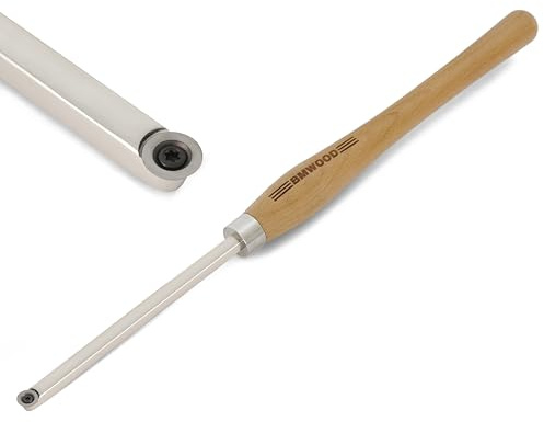 BMWOOD Hartmetallbestückter Meißel zum Drechseln mit runder TCT-Klinge, 15 mm.