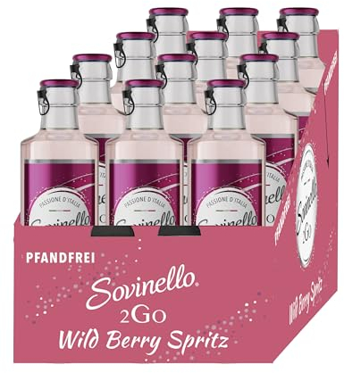 Sovinello 2Go - Wild Berry Spritz, Prickelndes Getränk aus italienischem Wein (12 x 0,275 L)