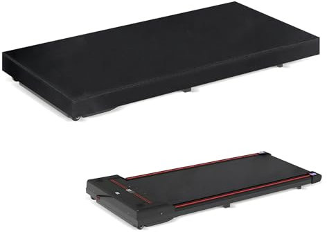 Klmnop Abdeckung für Gehunterlage, wasserdicht und staubdicht, für 137,2-144,8 cm, tragbares, faltbares Laufband, Zuhause und Büro (schwarz)