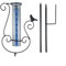 Klarglas Outdoor Regenmesser 17,8 cm Design mit Pfahl, ideal zum Messen von Wasserständen in verschiedenen Einstellungen