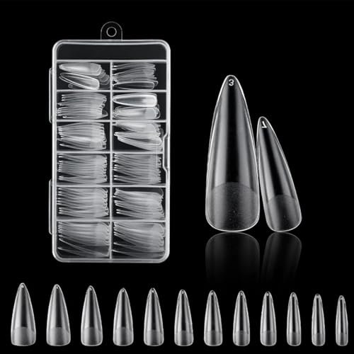 Moldes de Uñas, Extensión de Poli Gel Dual Uñas Forma, 240Pcs Nail Mold de Gel UV