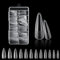 240 Pcs Faux Ongles, Kit de Outils Extension Ongles, Faux Ongles en Gel Couverture Complète, Soft Gel Nail Tips
