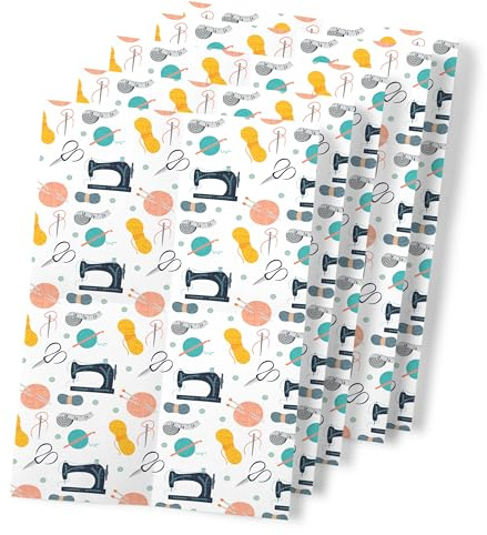 The Victorian Printing Co - Sew Little Time - Craft Haberdashery Medium Wrapping Paper, 5