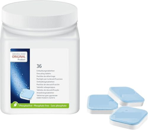 LKTRKMHZ Entkalkungstabletten 36-er Dose Entkalkungsvorgänge - Reinigungstabletten, TÜV-zertifizierte Hygiene - 70751 Cleaning Tablets