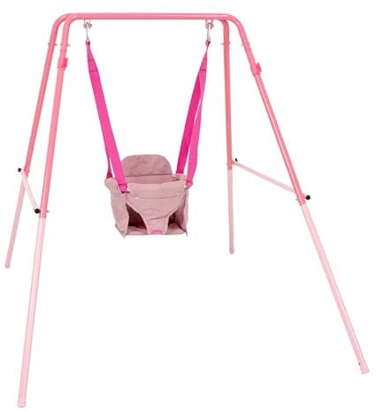 TP - Altalena pieghevole per bambini, colore: Rosa