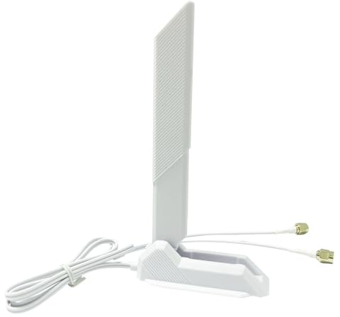 HSSDTECH WLAN Antenne 6 6E Tri-Band RP-SMA Gaming WiFi für ASUS 2T2R ROG STRIX B660-I Z590-E Z690-A Z690-E Z690-I X570-E Gaming X570-PRO Gaming Z690-Plus ProArt Z690-CREATOR