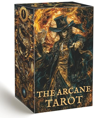 BAIYOOBAI Baraja de tarot gótica oscura única, cartas de tarot para principiantes, cartas de tarot con libro guía, mazo de tarot estilo fantasía oscura, herramienta de adivinación de brujería de
